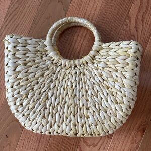 Yellow Straw Purse